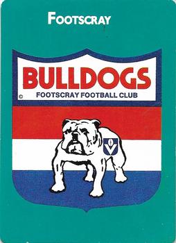 1988 Scanlens VFL #61 Footscray Bulldogs Front